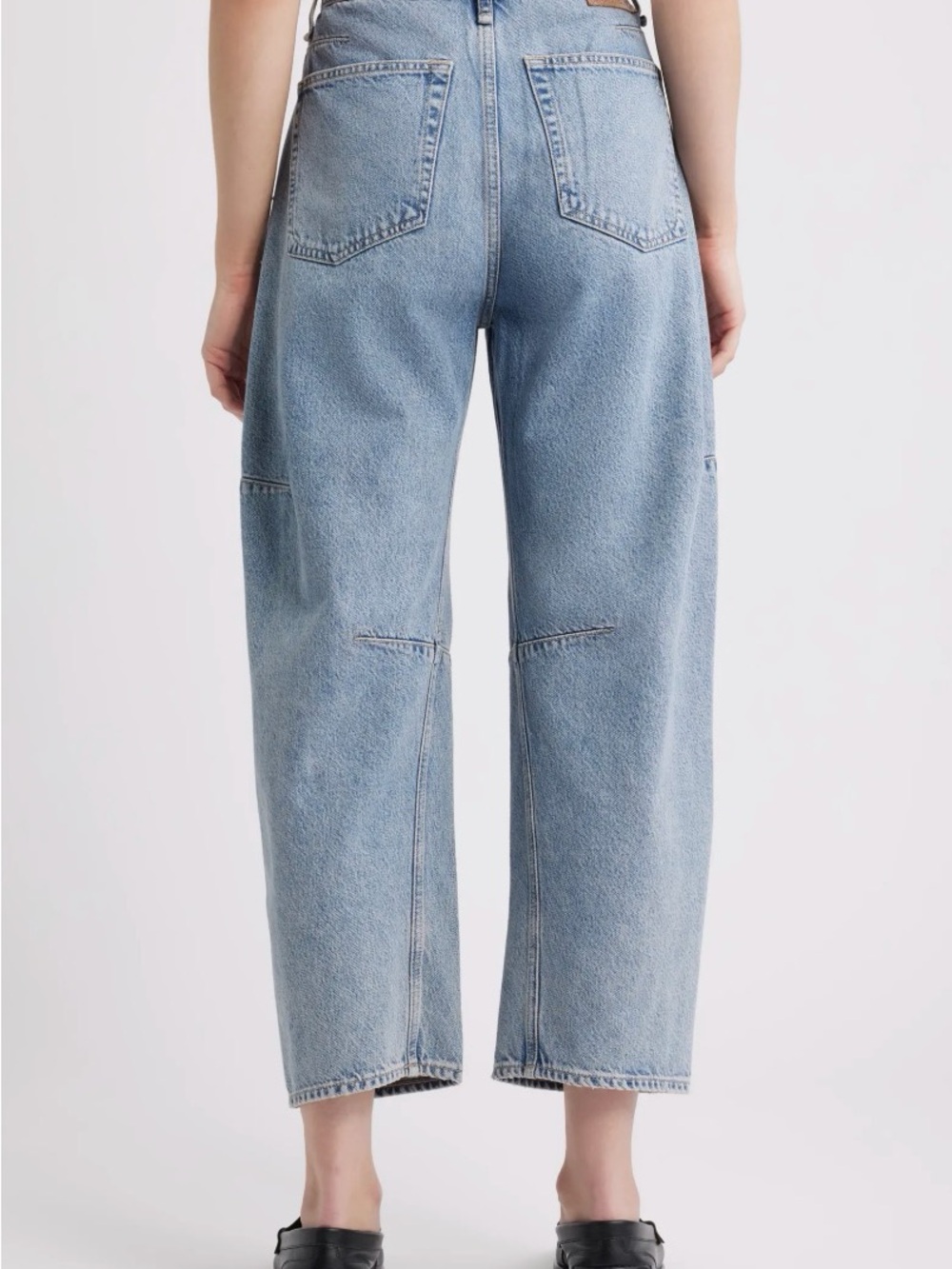 Charlie Flower Crystal High Waist Ankle Barrel Jeans - Picture 13 of 16